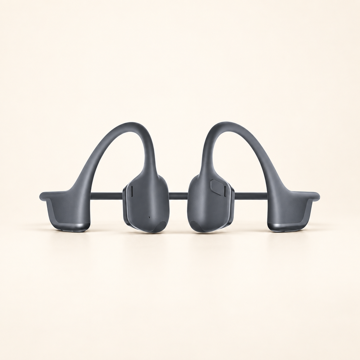 SHOKZ OpenRun Pro 2 rear product view showing neckband and ear hooks.