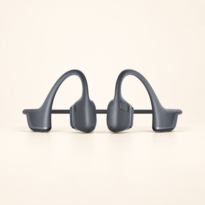 SHOKZ OpenRun Pro 2 rear product view showing neckband and ear hooks.