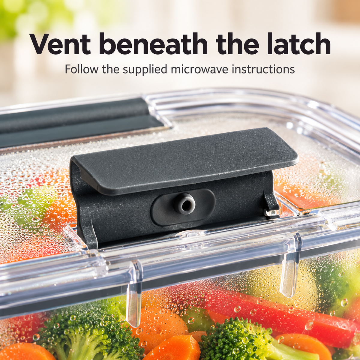Rubbermaid Brilliance 3.2-cup set of five — Vent Detail