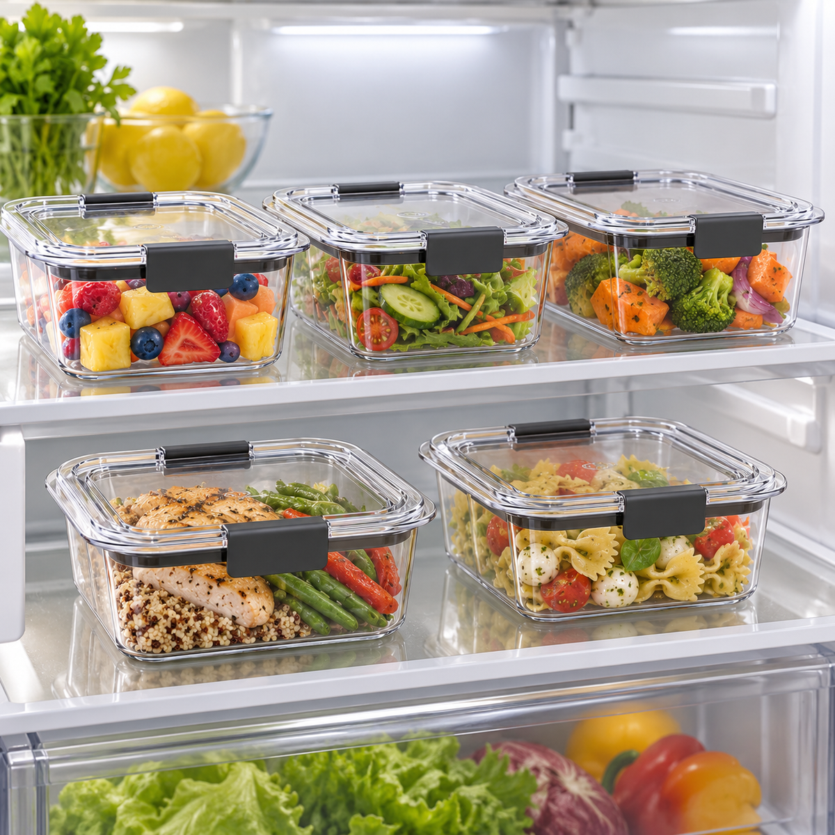 Rubbermaid Brilliance 3.2-cup set of five — Fridge Context